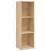 VidaXL Bookcase/TV Stand Sonoma Oak 36 X 30 X 114 Cm Chipboard
