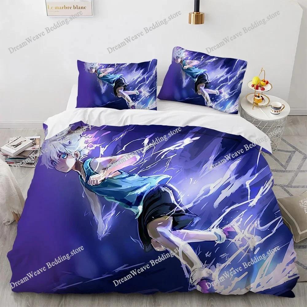 3D Print Fashion Anime Hunter X Hunter Bedding Set Boys Girls Twin Queen Full Size Duvet Cover Pillowcase Bed Adult Bedroom963