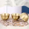 Brass Liqueur Shot Glass Creative Wedding Mini Wine Cup Copper Milk Tea Cups Bronze Golden Buddhist Bowl Home's Gift Decorative