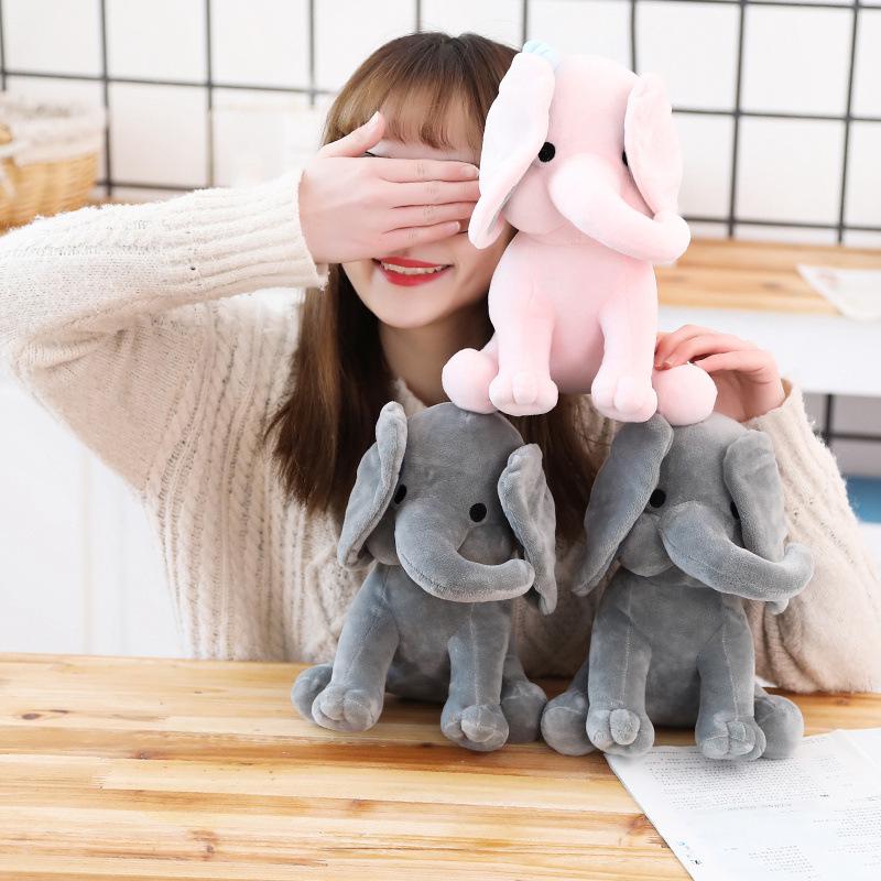 Soft Elephant Plush Toy - Baby Sleep Companion Pillow & Children's Birthday Gift