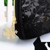 Fashion Black Net Yarn Makeup Bags Woman Transparent Lace Cosmetics Bag Traveling Bag Travel Organize
