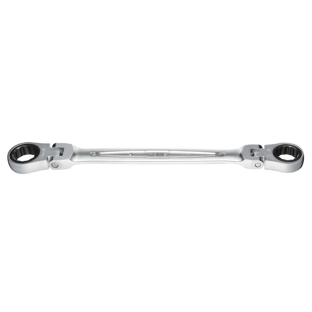 TONE Double Head Ratchet Box Wrench Width across flats 17 x 19 mm HPRMFW-1719