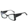 New European and American style cat eye square sunglasses niche design feeling Spice girl style daily street eye-catching fashion sunglasses