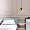 Nordic Modern Minimalist Bedside Pendant Light – Creative Single-Head Designer Glass for Bedroom/Dining Room.