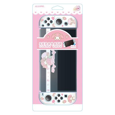 Allone Separate Clear Case for Gaming Sanrio Characters My Melody X X 10cm Protects from Scratches and Dirt Compatible with Switch OLED Screen