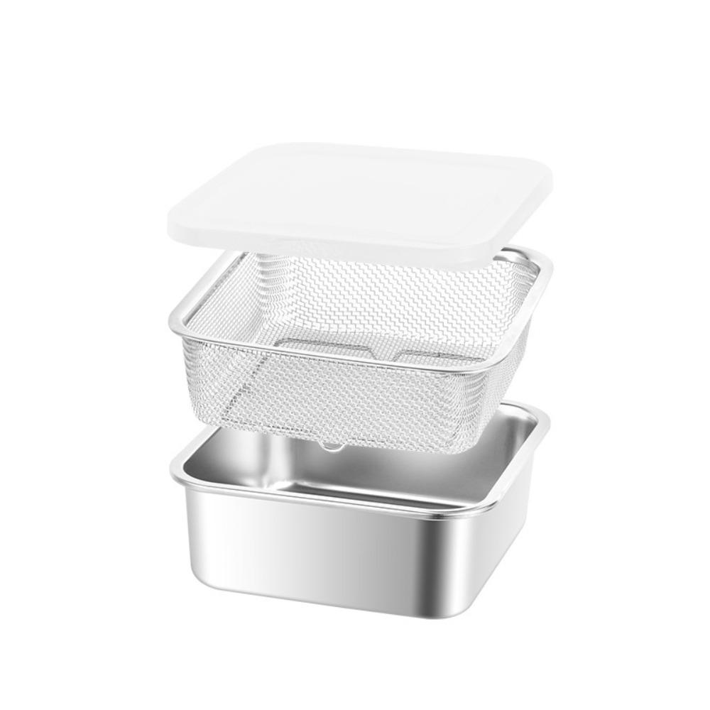 Fine Mesh Drain Basket Rust Proof Vegetable Washing Basin Food Strainer  Food Prep