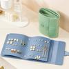 Ear Studs Collection Notebook Earring Organizer PU Material Earring Storage Bag Portable PU Earring Cases for Earrings