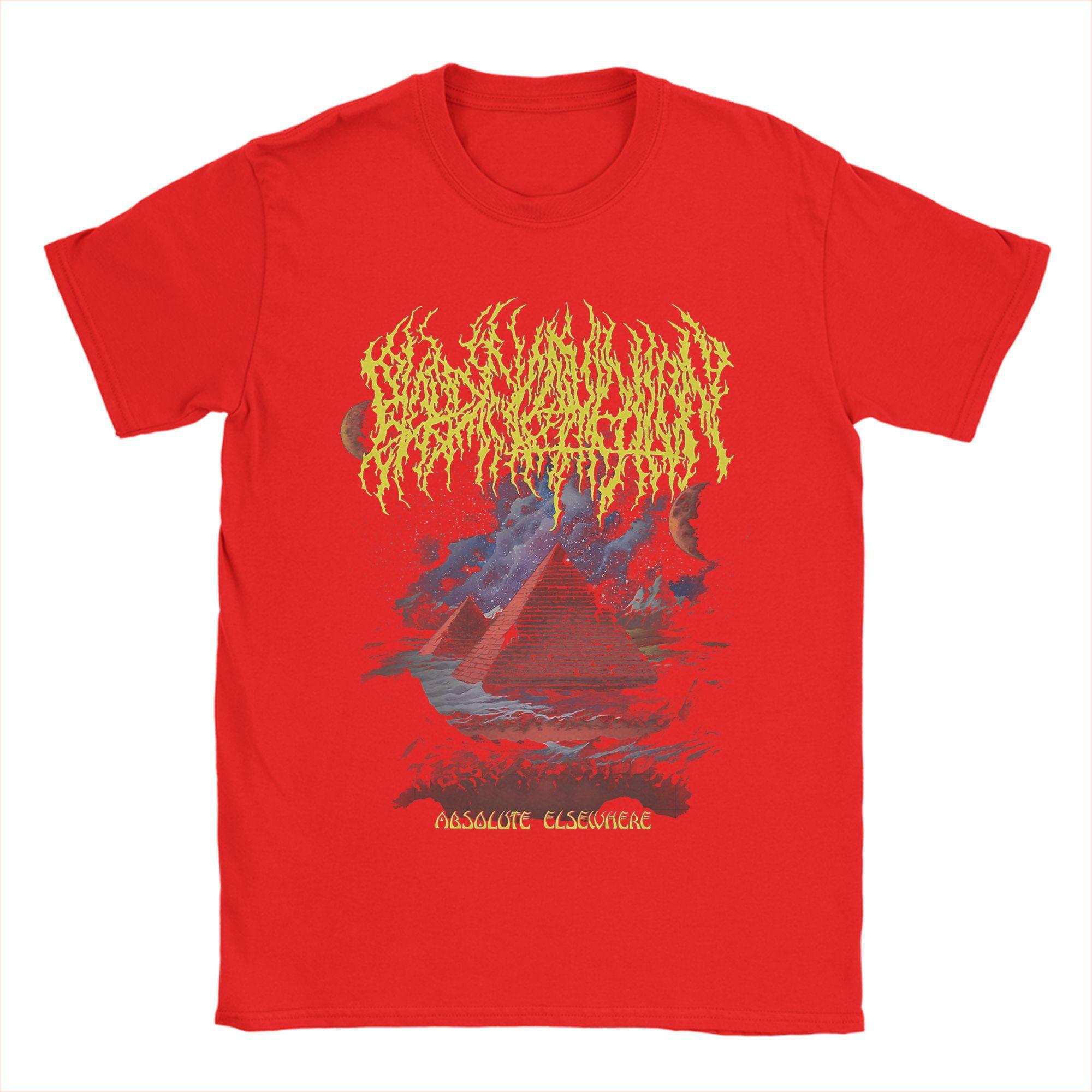 

Повседневные футболки с пирамидой Blood Incantation для мужчин, с круглым вырезом, из чистого хлопка, с коротким рукавом, летние топы S