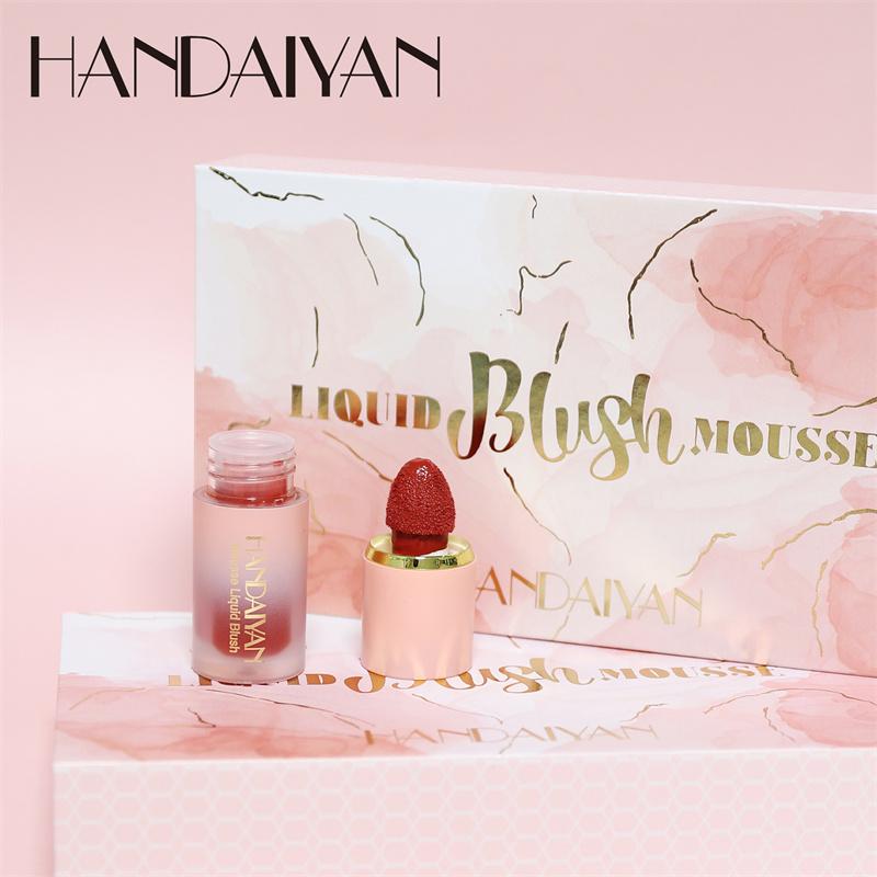 5-piece Liquid Blush Set Pearl Matte Waterproof Blush Brightening Skin Tone and Easy Color Makeup