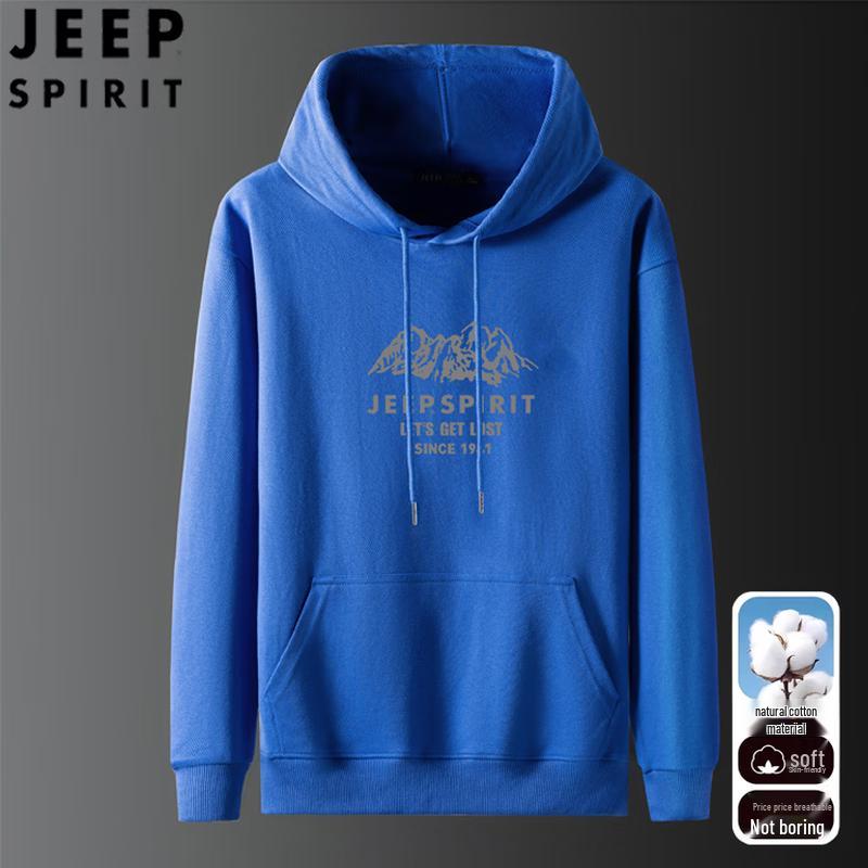 JEEP SPIRIT Men's Casual Hooded Sweatshirt