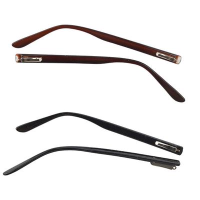 1pair PC Glasses Eyewear Temple Spring Hinge Glasses Temple Repair Accessory Black Brown 2028