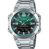 50 Meters Waterproof Quartz Movement Watch Unisex Green Dial AMW-870DA-3AV