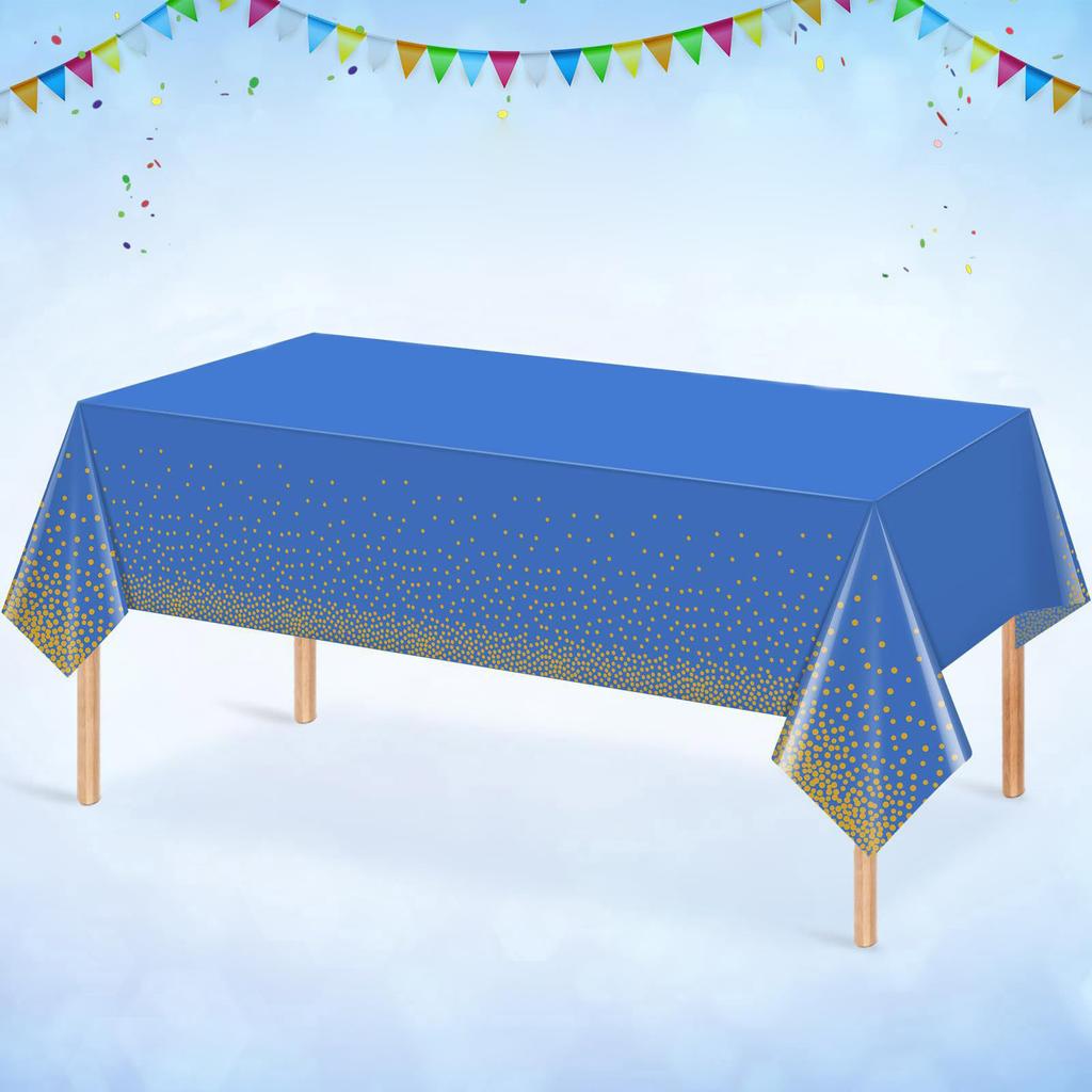 Disposable PEVA Thickened Plastic Rectangular Tablecloth Party Supplies
