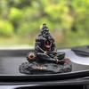 Lord Hanuman Ji Idol for Car Dashboard, Home & Office | Compact Black Matte Hanuman Murti for Strength