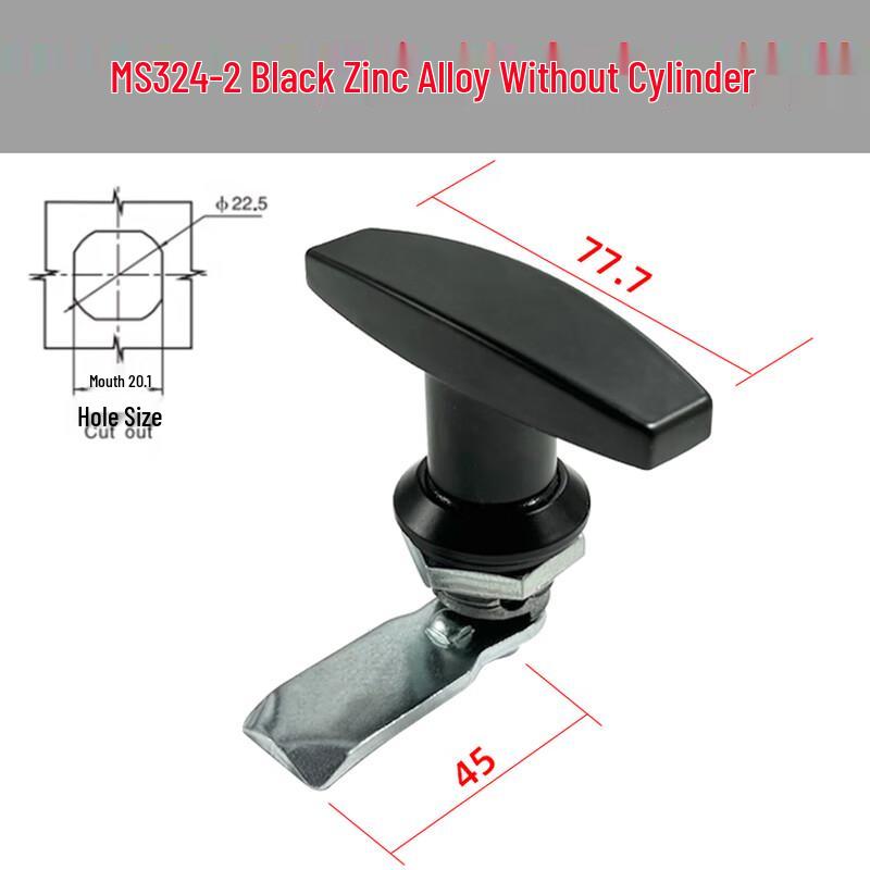 MS324-2 Keyless Handle Cam Lock for Cabinet Doors