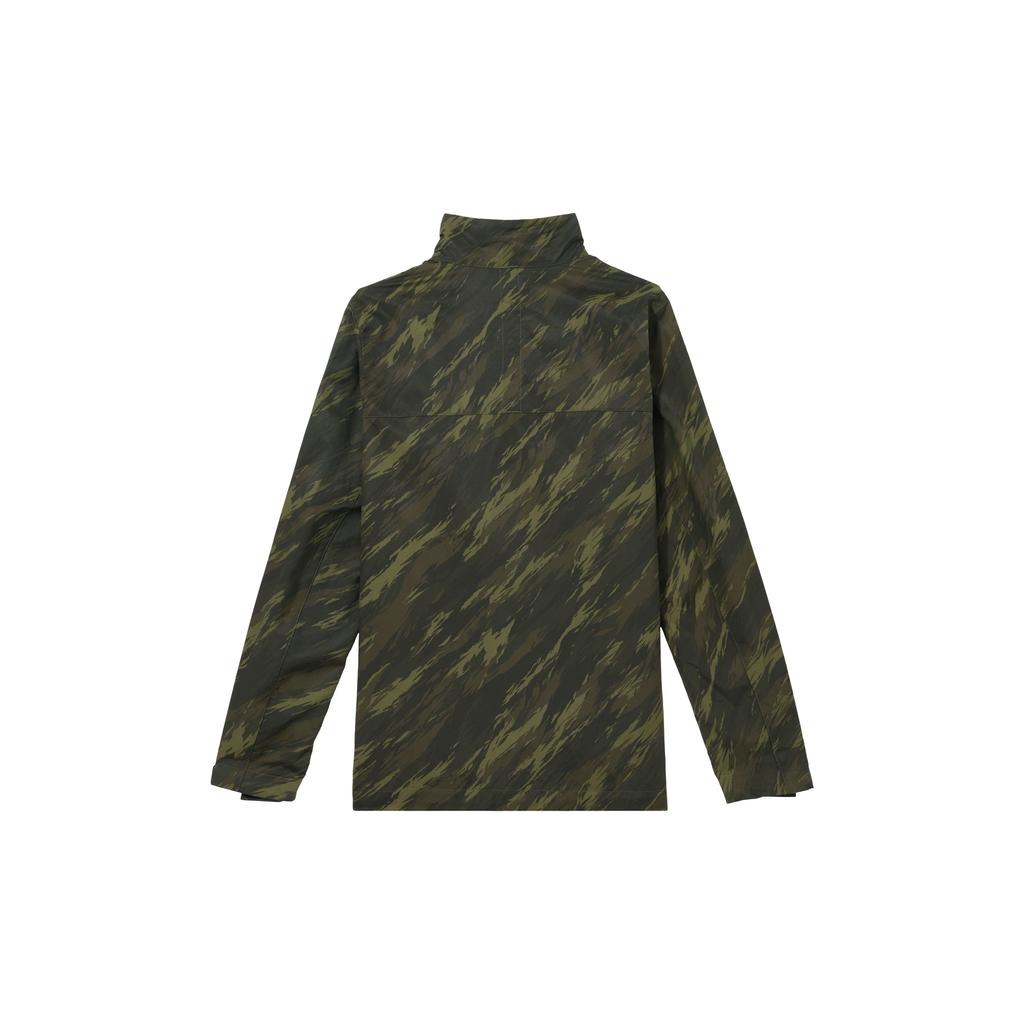 Nike Sportbekleidung Essentials+ M65 Stehkragen Langarm Camouflage Jacke Herren Jacke Impact-Green DD4663-355