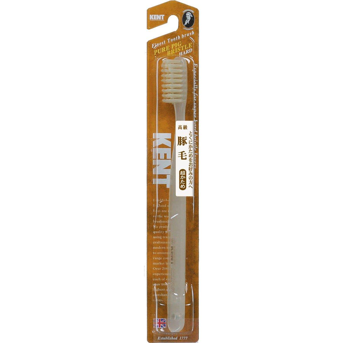 

KENT Pig bristle toothbrush of [super hard/large head] Set 6KNT-2433