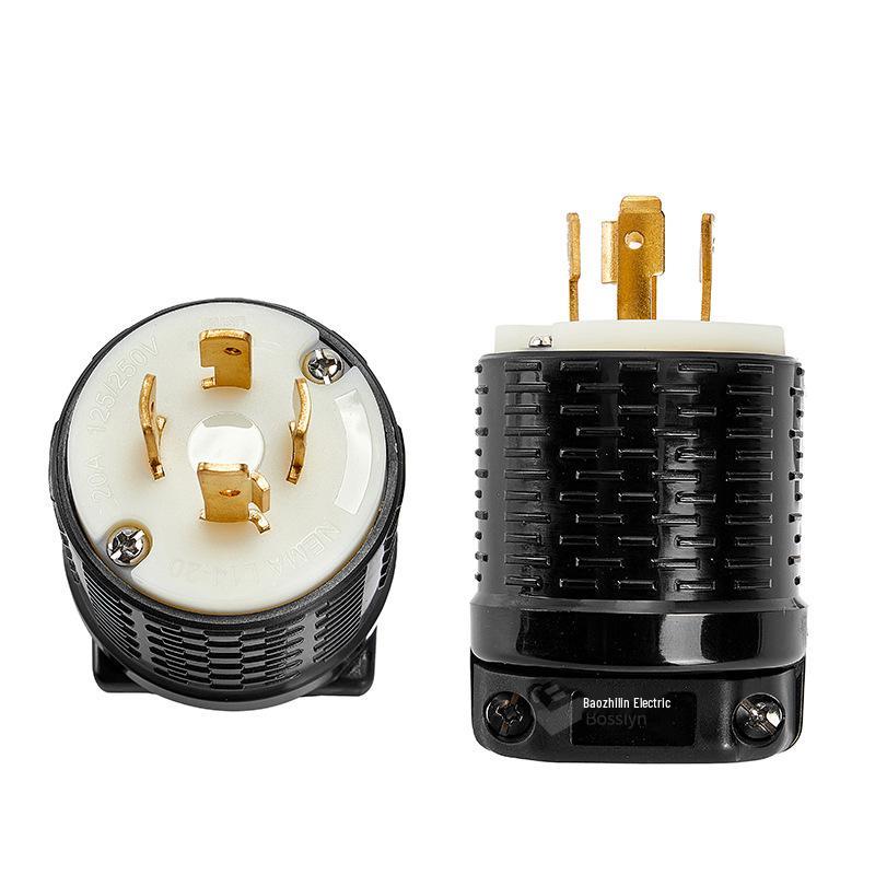 UL/CUL Certified NEMA L14-20P 4-Pin Generator Plug (US/Canada Standard)