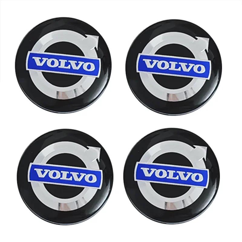 4 Pezzi Coprimozzo Centrale Ruota Auto Copertura Cerchione Pneumatico Per Volvo ES90 EC40 EX40 EM90 XC90 V90 V60 XC60 V40 S80 S60 S90 C40 XC40 V70 XC70