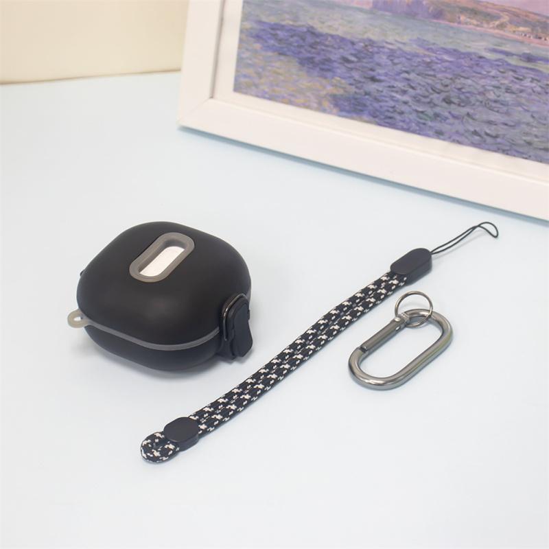Hovedtelefonetui Stødsikkert Beskyttelsescover Med Snor Karabin Kompatibel Til Samsung Galaxy Buds