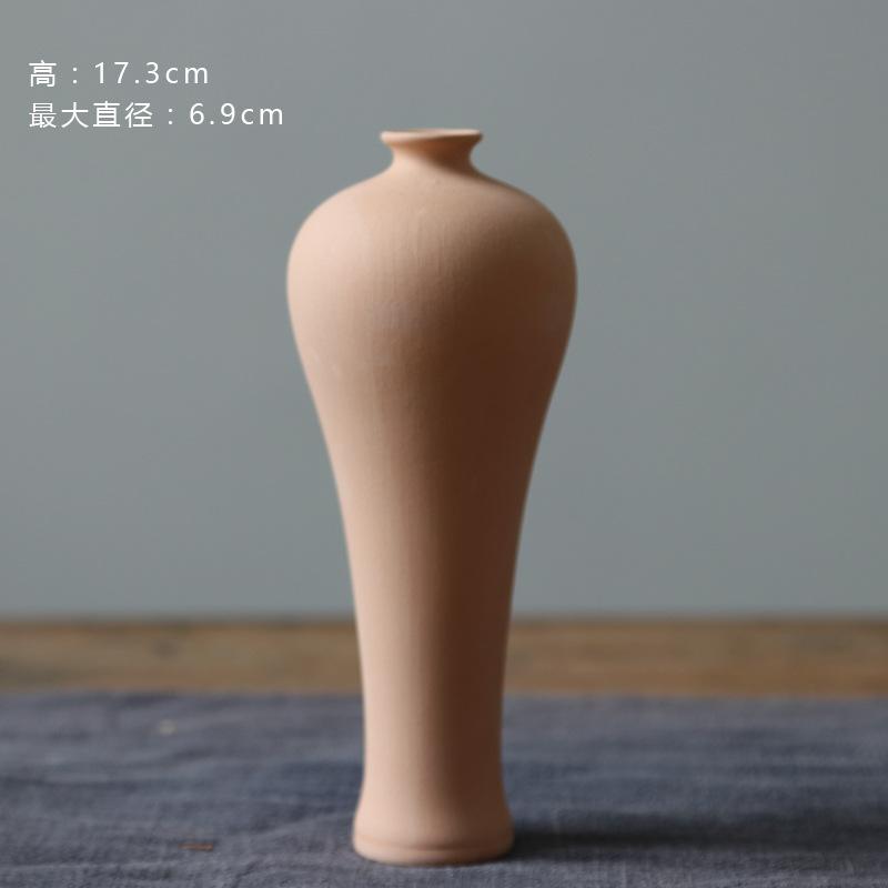 Unglazed Ceramic Vase Nordic Minimalist, Creative DIY Pottery for Home Decor, White Bisque Flower Holder Photo Prop