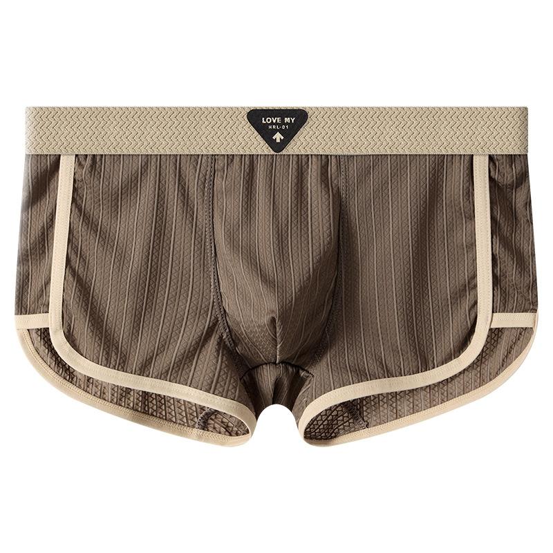 Striped Boxer Men Underwear Breathable Mens Boxers Cuecas Masculinas BoxerShorts Man Panties Size 3XL