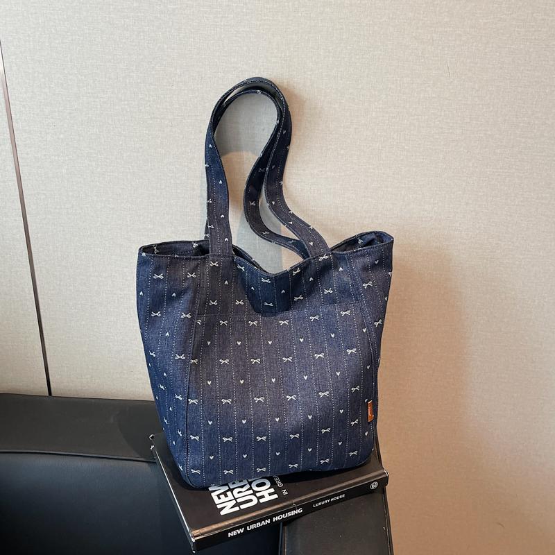 Denim Tote Bag Women Shoulder Crossbody Bag