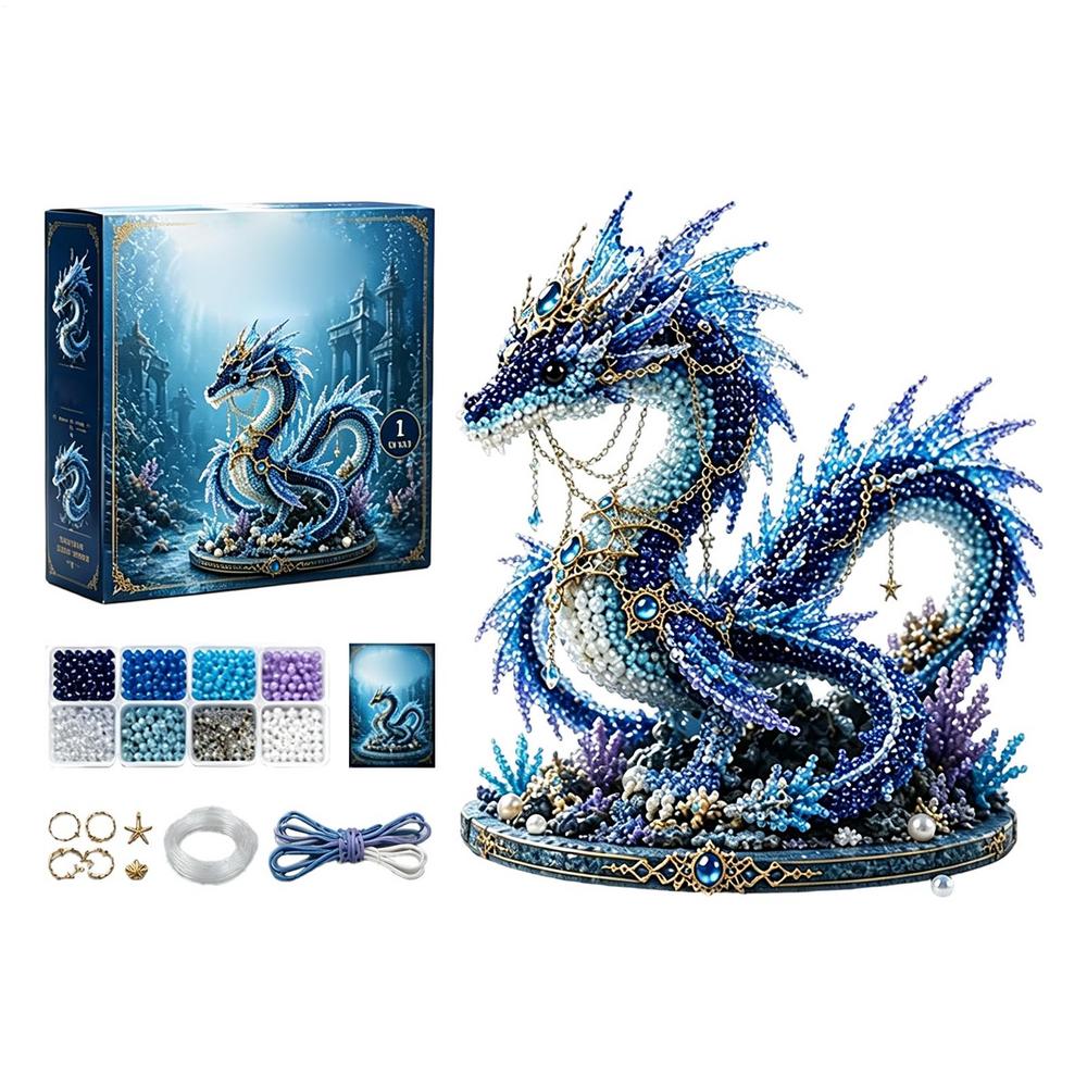 Bead Kits for Adults Sea Animal Making Craft Beads 3D Desk Decor for Beginners Kids Girls Boys Adults Birthday Holiday Party Art