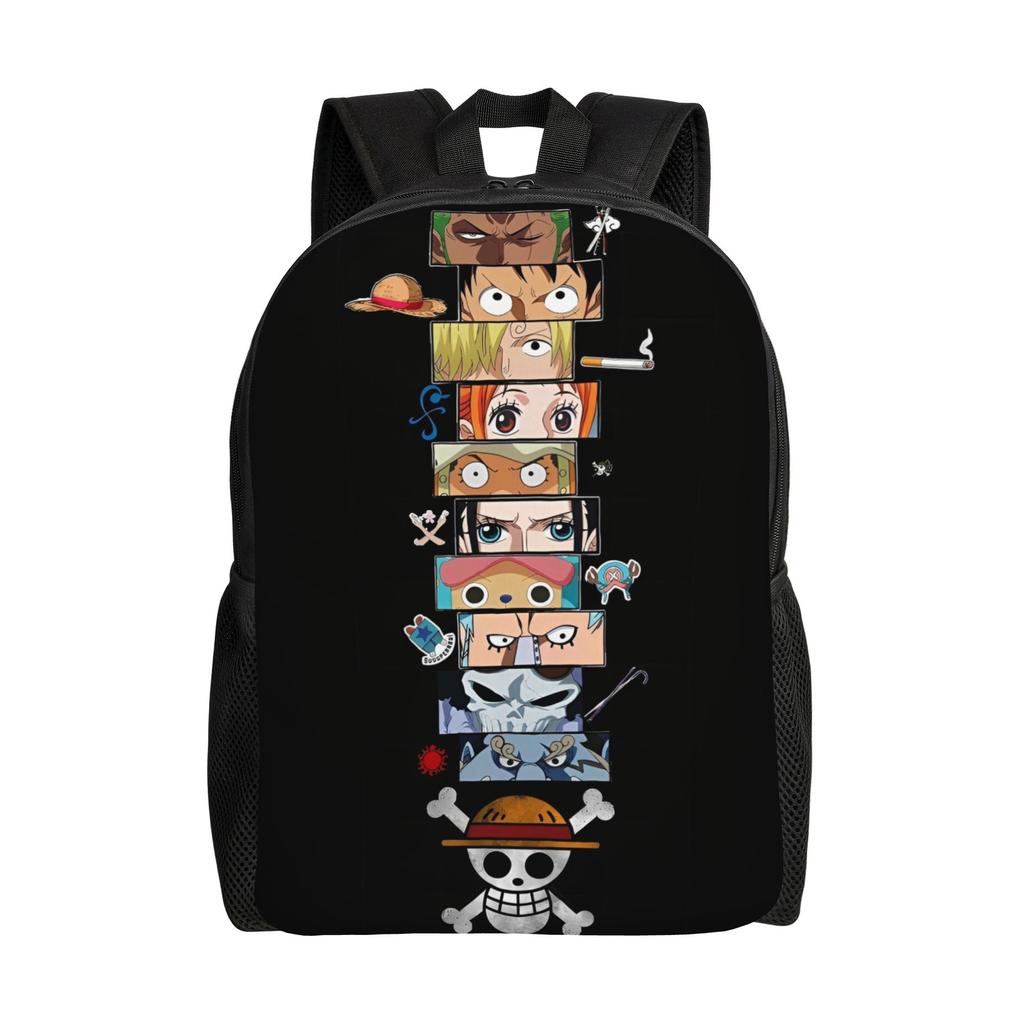 One Piece Casual Backpack Sports Student Hiking Travel Luffy Zoro Sanji Daypack for Men Women College Shoulder Bag