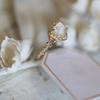 Copper Rinestone Rings Exquisite Vintage Rings Temperament Shining Open Ring  Gifts
