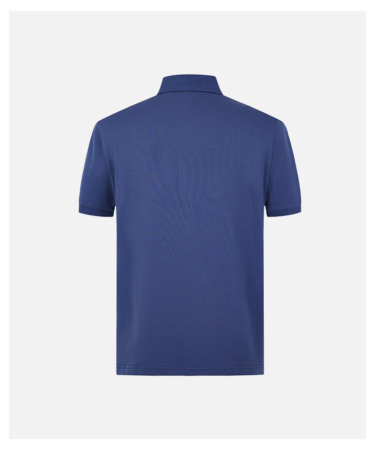 Exquisite Embroidery, Simple and Fashionable. Spring and Summer Short Sleeved Men's Polo Shirt, Solid Color, Casual and Versatile