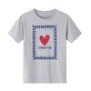 Fashionable love printed pattern Tshirt casual short sleeved round neck suitable for all seasons versatile Womens Tshirt