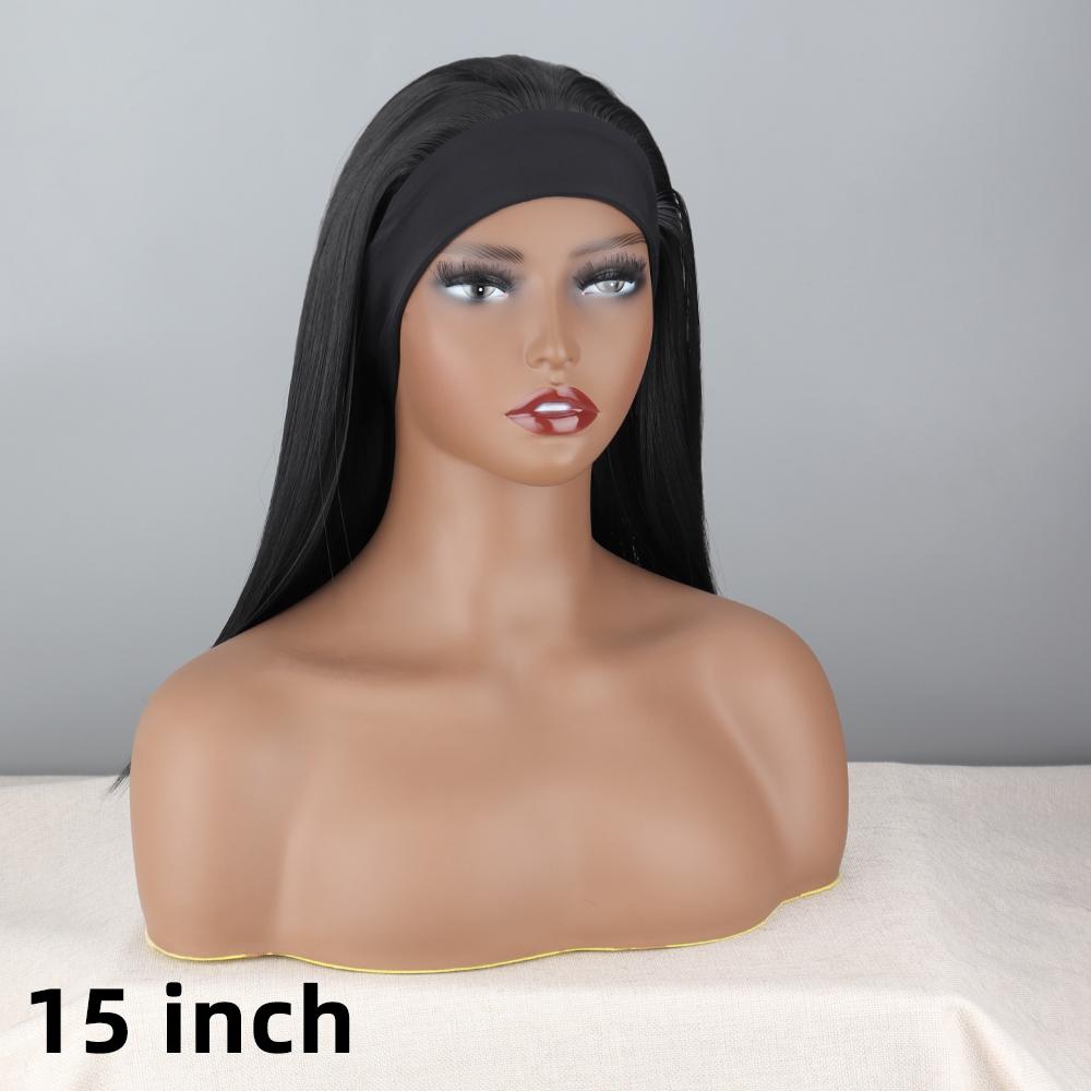 MISS WIG Africa Women Long Kinky Curly Natural Black Wig Without Bangs Synthetic Fiber Deep Curly Black Wig