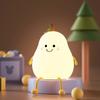 Cute Mini Silicone Kids Night Light Dimmable Duck Clapping Rechargeable Touch 7-Color Eco-Friendly Nursery Bedside Halloween