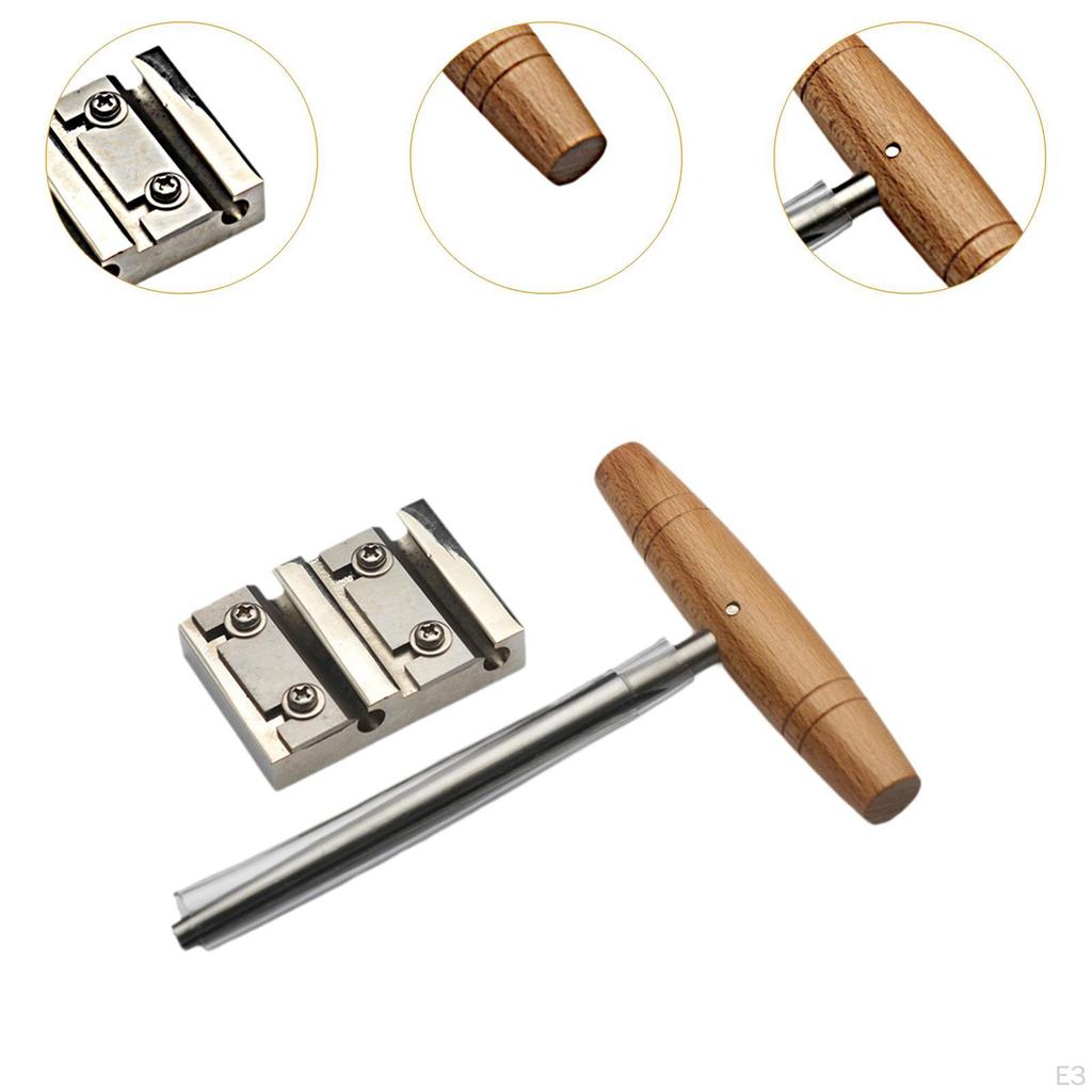 Acoustic Guitar And Violin Peg Hole Reamer Kit with Wood Handle