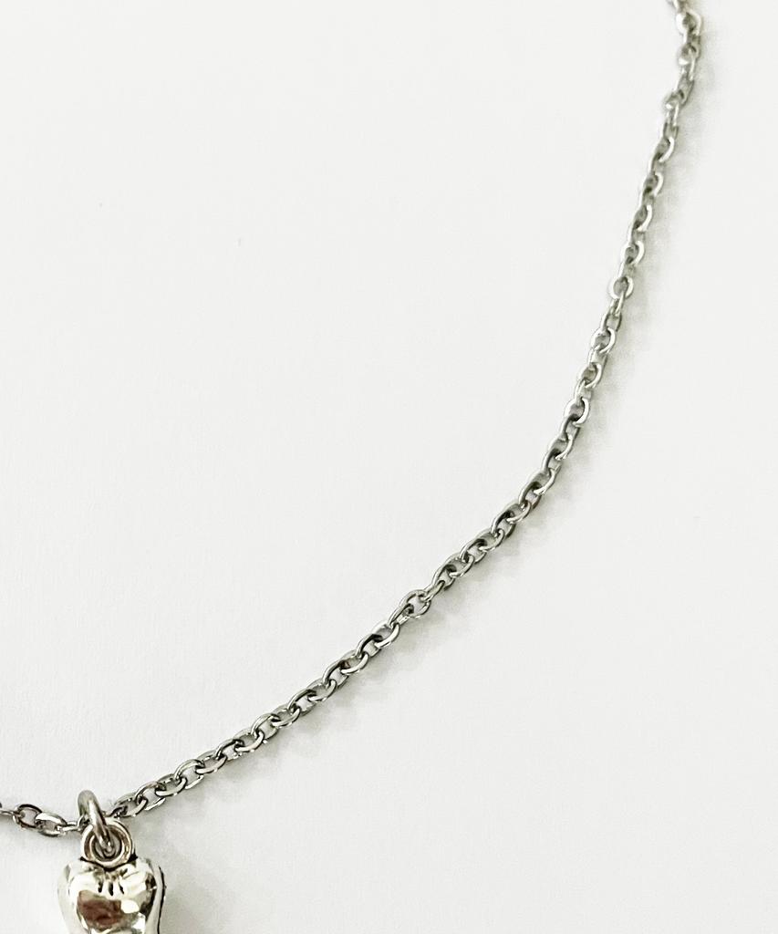 Sk8Er Rock Tooth Surgical Steel Necklace ((Steel))