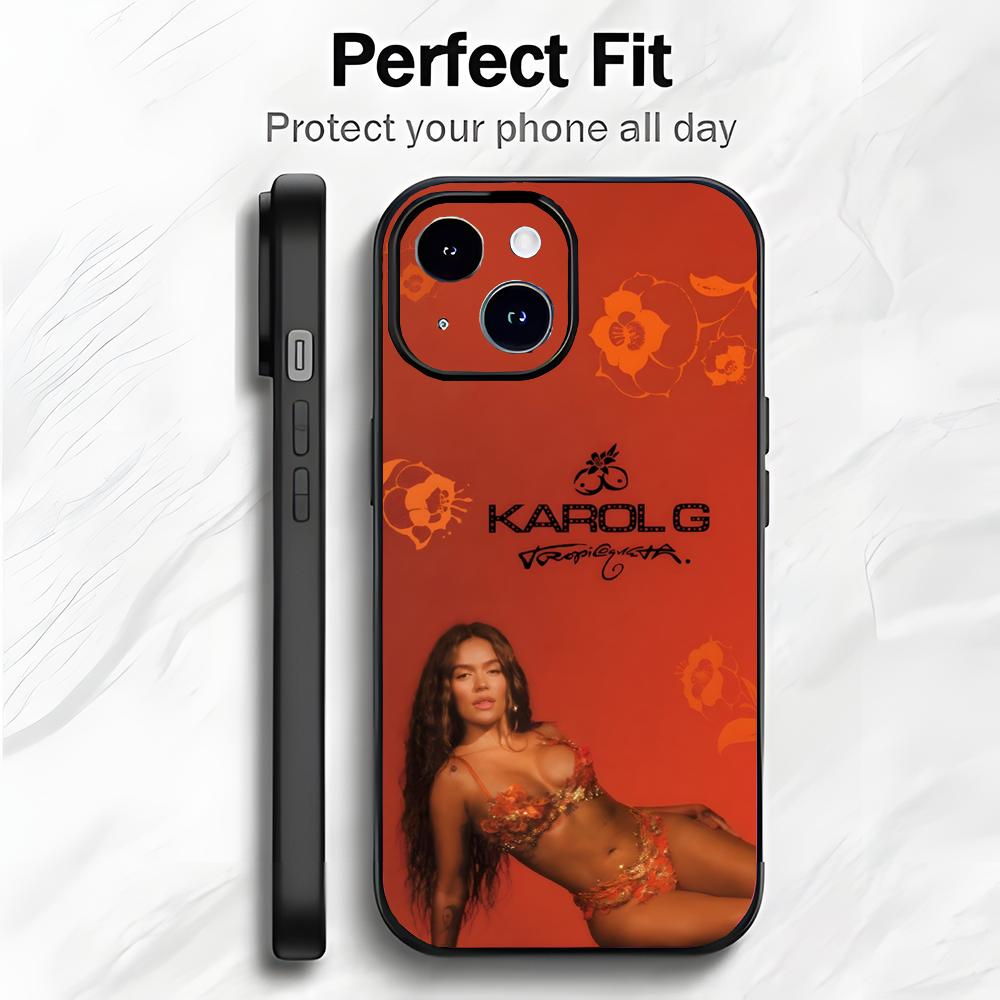 Latin Pop Singer K-Karol G Phone Case Phone Case Soft Packaging Lightweight For iPhone17 16 15 14 13ProMax