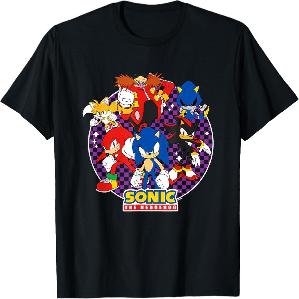 T-shirt Epico Ritratto Eroi & Cattivi di Sonic The Hedgehog