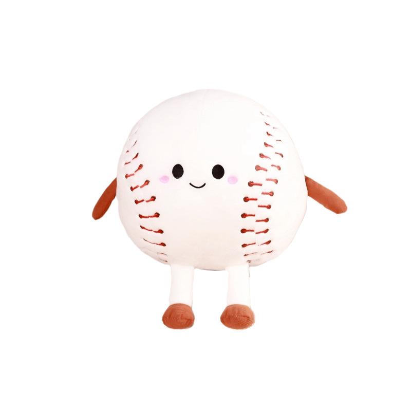 Creative Cute Baseball Doll Plush Toy Baseball Bat Ball Doll Children Soothing Rag Doll Birthday Gift