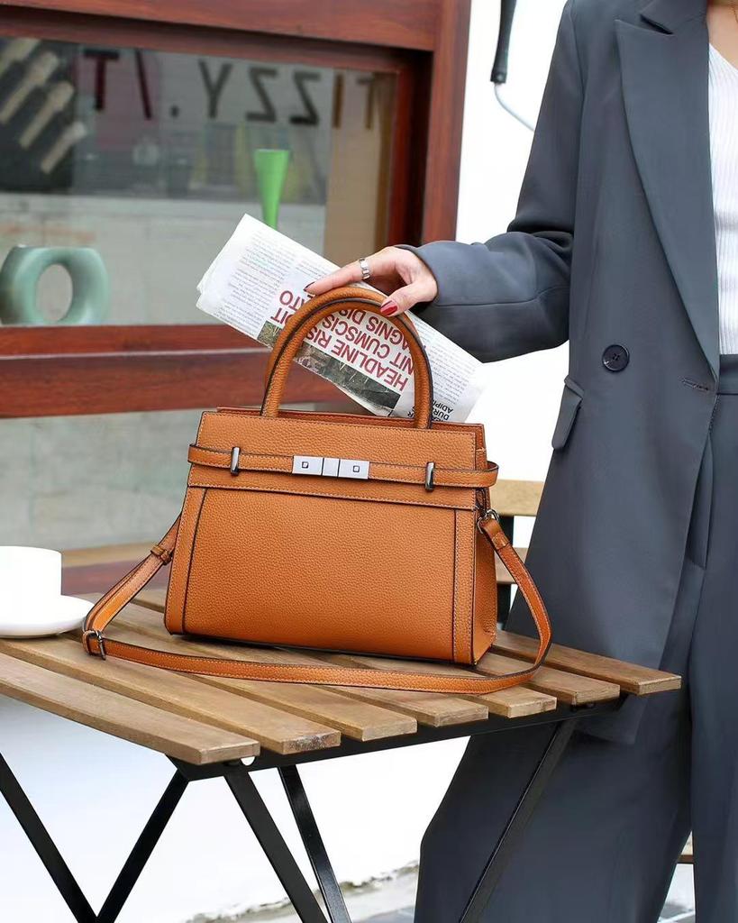 Women's Cowhide Kelly Birkin Shoulder & Crossbody Handbag