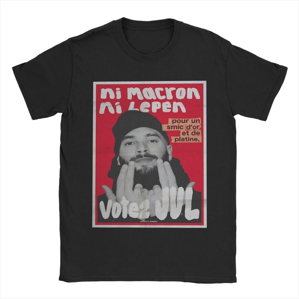 Vintage French Rapper Vote Juls Alien Music Tshirt Unisex Unisex O Neck Cotton T Shirts Short Sleeve Tee Shirt New Arrival Tops