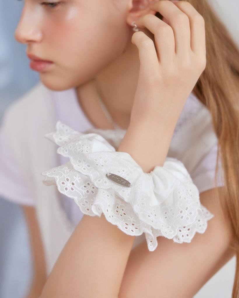 Otz Lace Scrunchie White Oz62Ga210W
