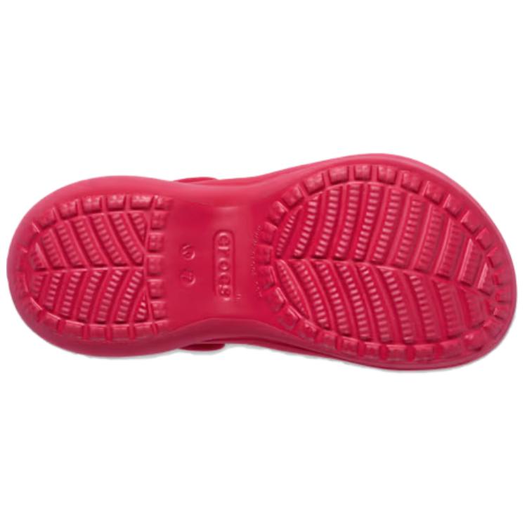 Crocs Bae Clog Velvet Simple Comfortable Clogs Women clogs Rose-Red 211919-7AQ