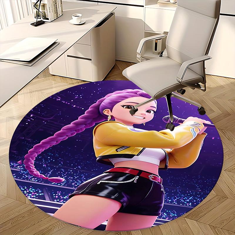 Vocaloid,Music Concert Chair mat Round Rug Office carpet, Non slip, Suitable for Living Rooms, Bedrooms decor.1205239a