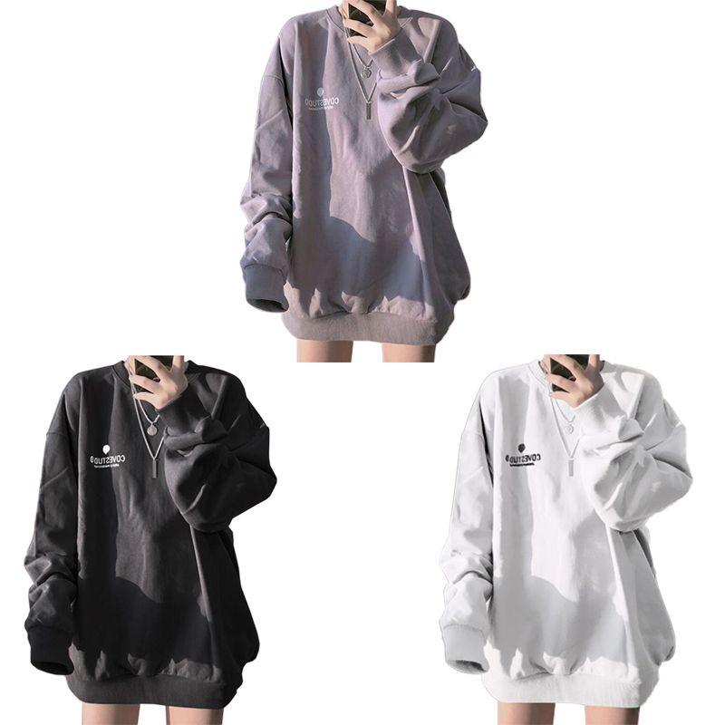 Korean Version Of The Female Set Head Thin Section Of Students Sweater Loose
