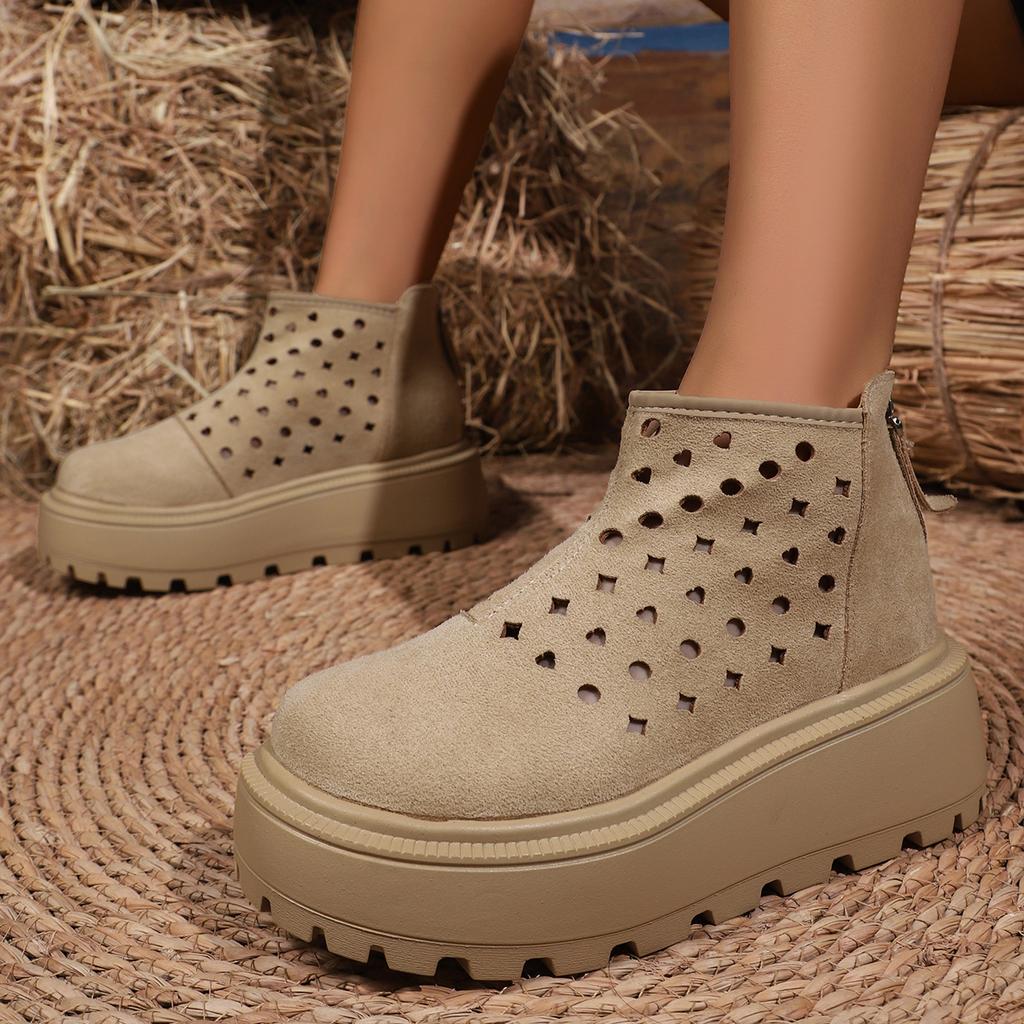 Fashion Versatile High Heel Insole Women Sandals Comfortable Thick Bottom Loafers Women Summer New Style Breathable Casual Shoes