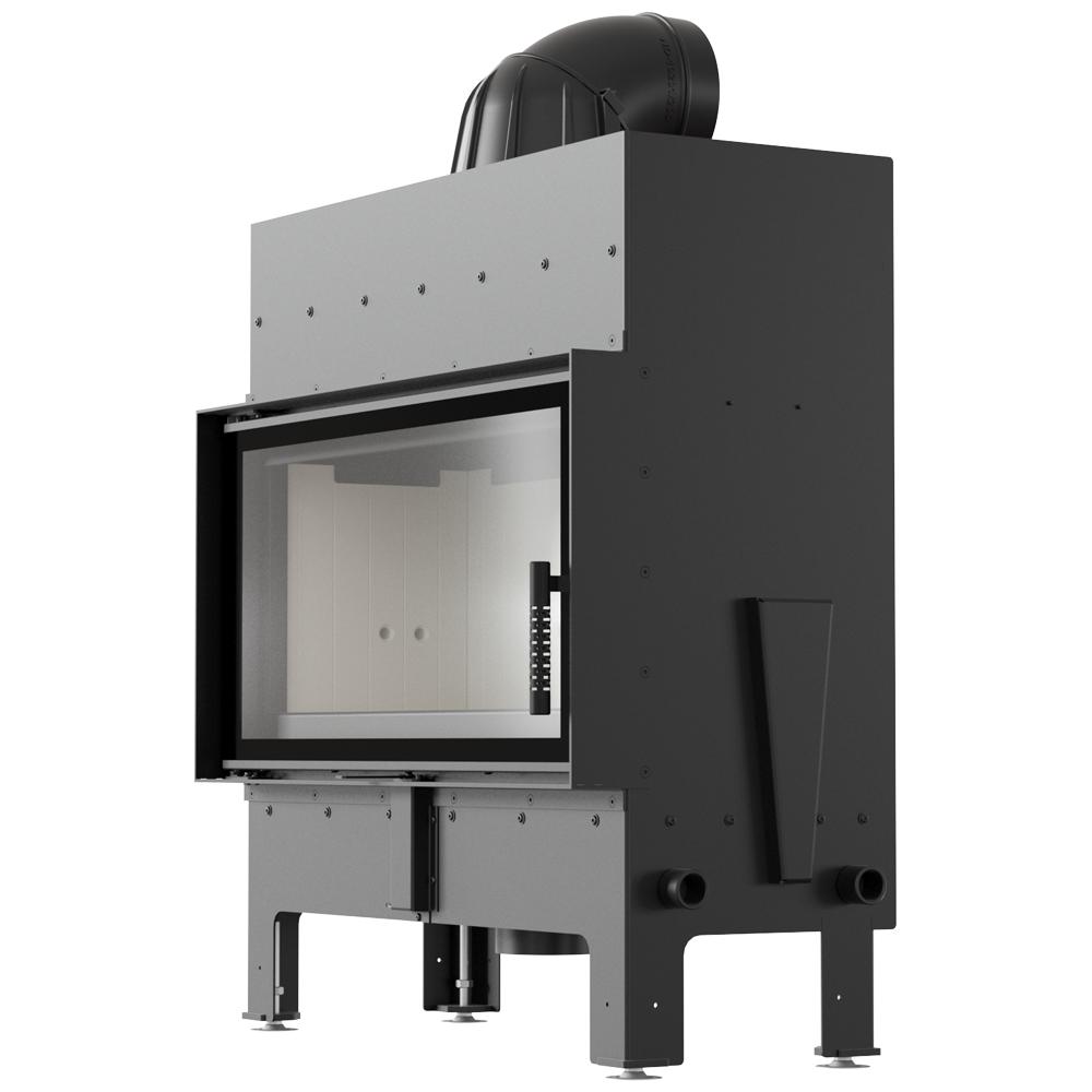 Fireplace Insert Fireplace KRATKI FLOKI L 12 kW Grille Mounting Kit Pipes