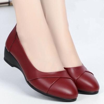 Single Shoes Women's Shallow Mouth Non-slip Women's Doudou Shoes Spring and Summer Shoes Soft-soled Mother Shoes Flat-soled Versatile Women's Shoes