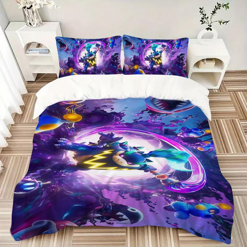 Ethereal Dragon Dance Printed 3pcs Bedding Set Soft Microfiber 1 Duvet Cover And 2 Pillowcases Home Bedroom Decor Xmas Gift K1241