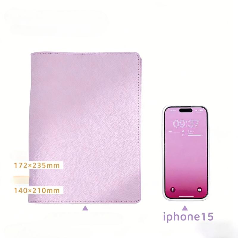 A5 Soft PU DIY Binder Photocards Collect Book Diary Agenda Planner Cover Album Stationery